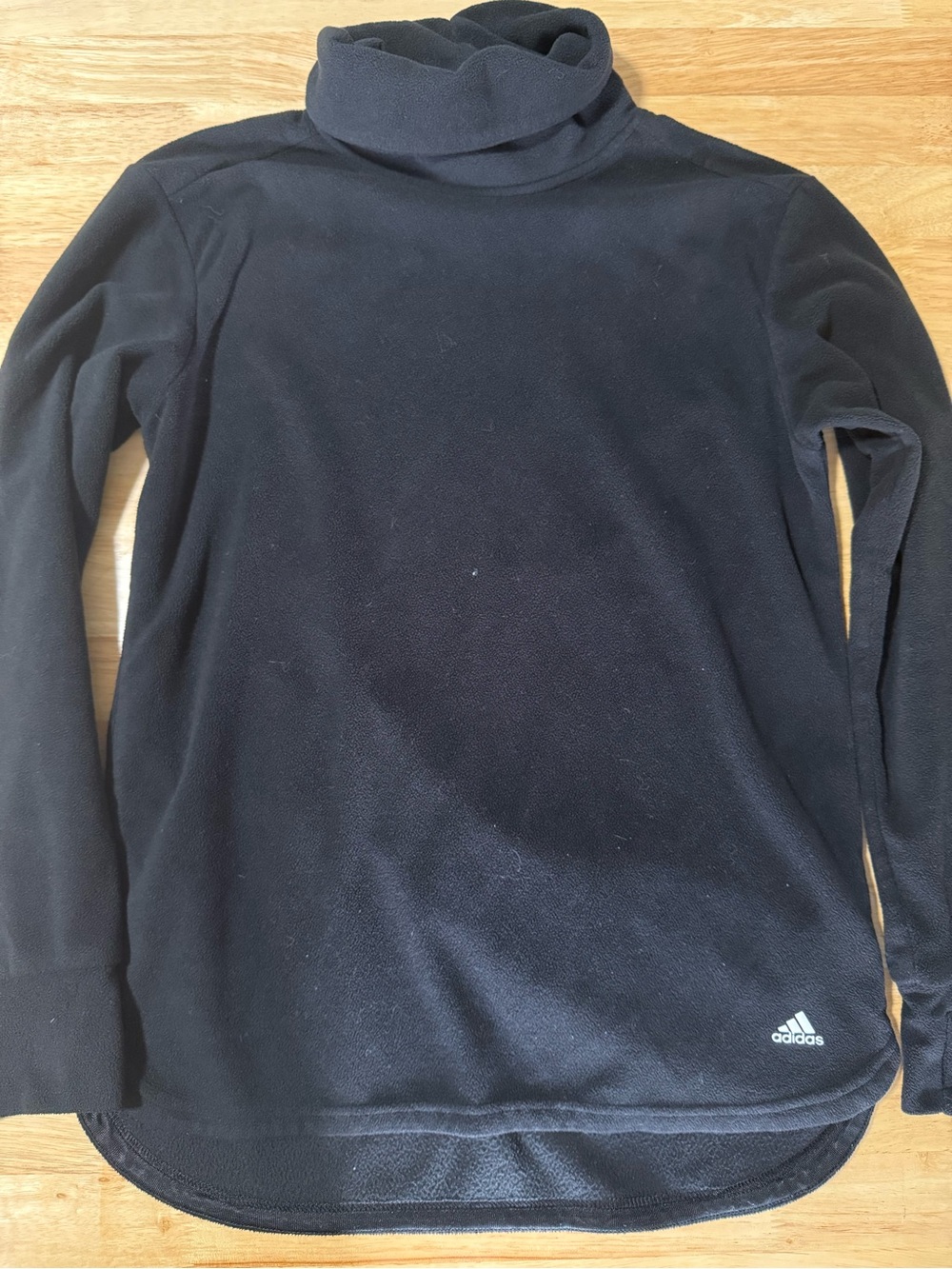 Adidas Golf Women’s Black Fleece Turtleneck Pullover Long Sleeve Size Medium